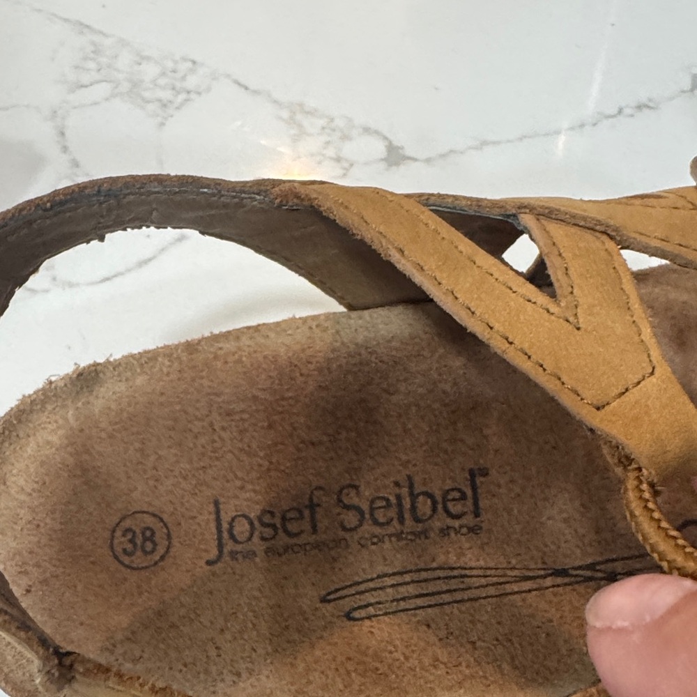 Josef Seibel Tan Strappy Sandals - Picture 2 of 7